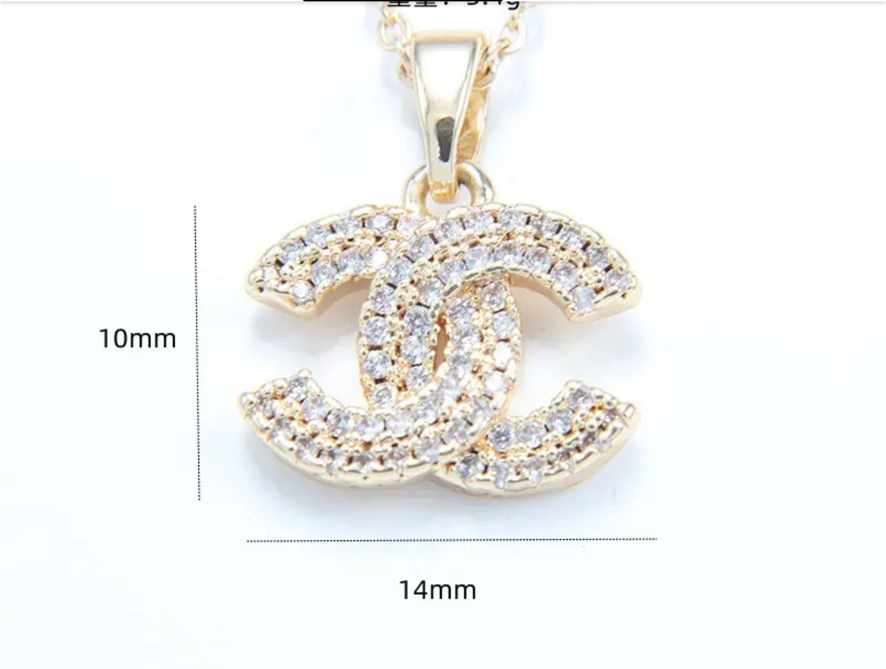 Mini Coco Zircon Pendant Designer Inspired Necklace