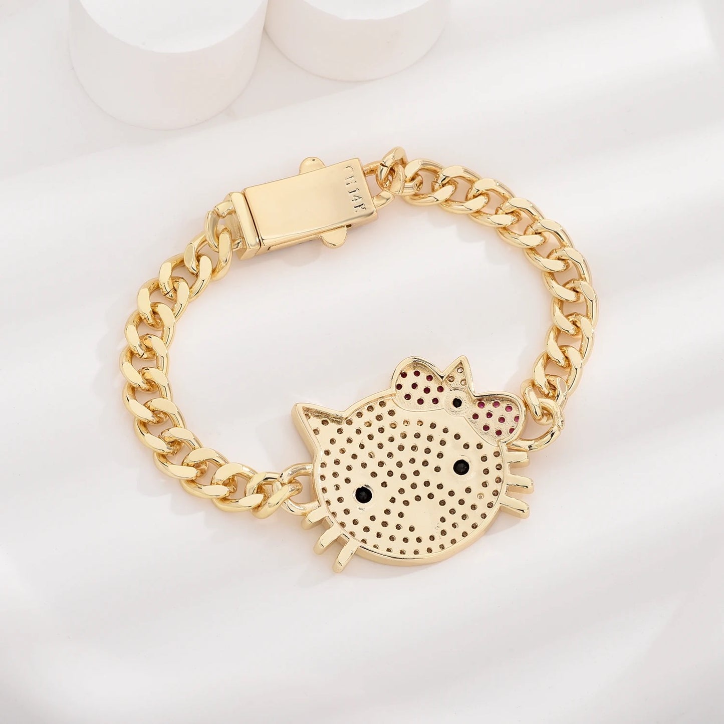 Kitty Bling Gold Bracelet