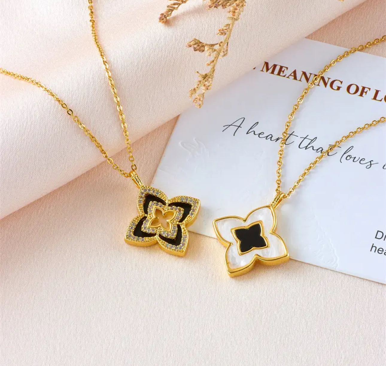 Dainty Gold Double Sided Lucky Star Necklace