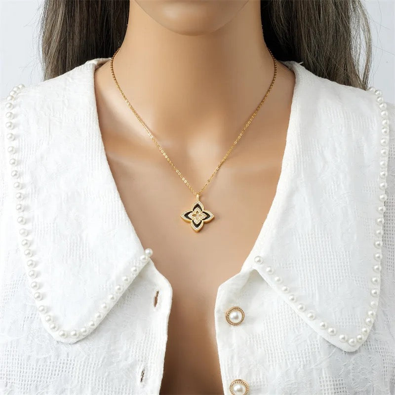 Dainty Gold Double Sided Lucky Star Necklace