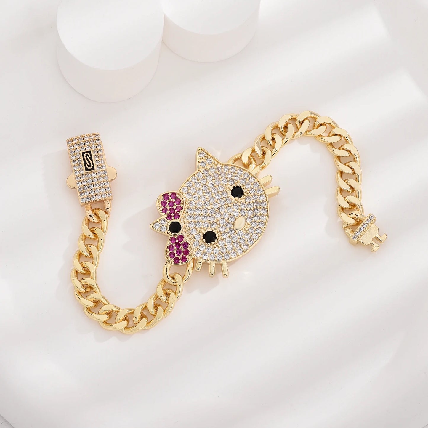 Kitty Bling Gold Bracelet