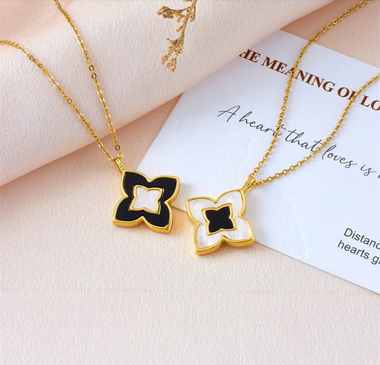 Dainty Gold Double Sided Lucky Star Necklace