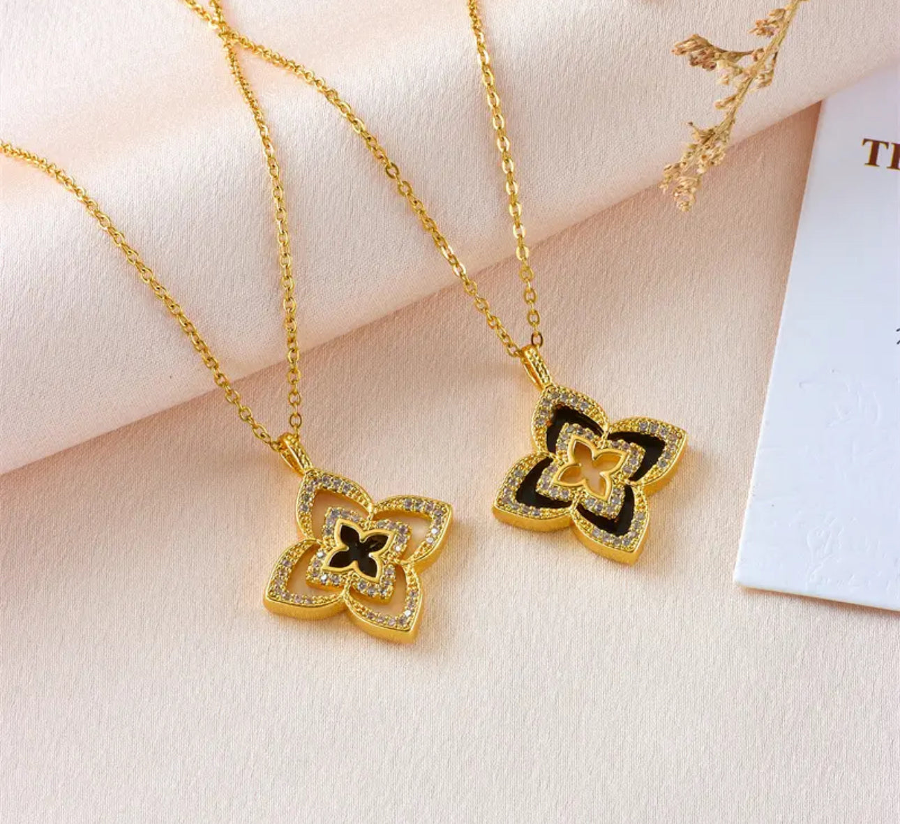 Dainty Gold Double Sided Lucky Star Necklace