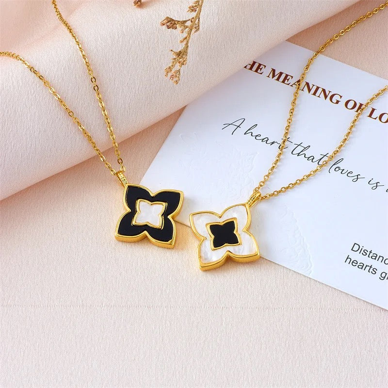 Dainty Gold Double Sided Lucky Star Necklace