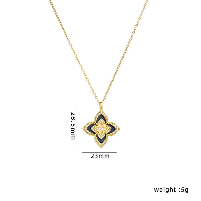 Dainty Gold Double Sided Lucky Star Necklace