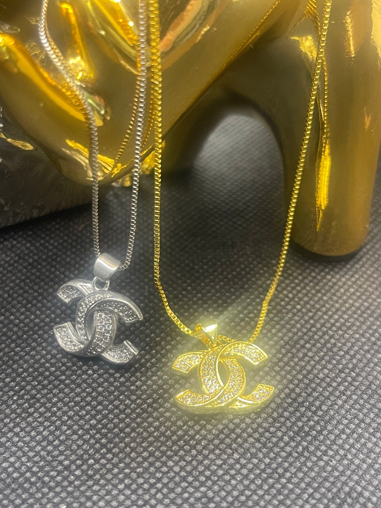 CC Inspired Necklace, Gold or Silver