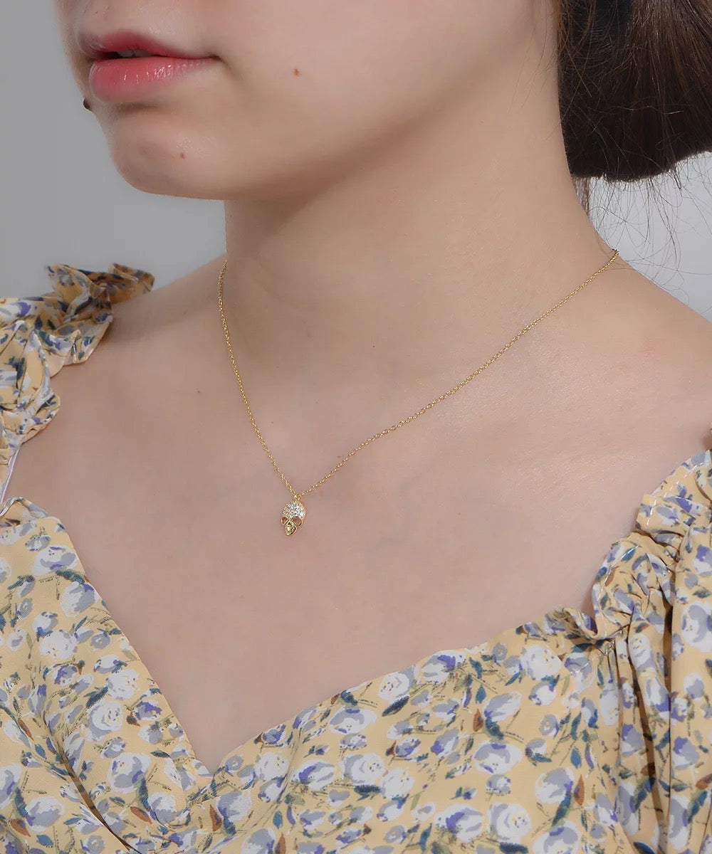 Dainty Alien Necklace, Gold or Silver