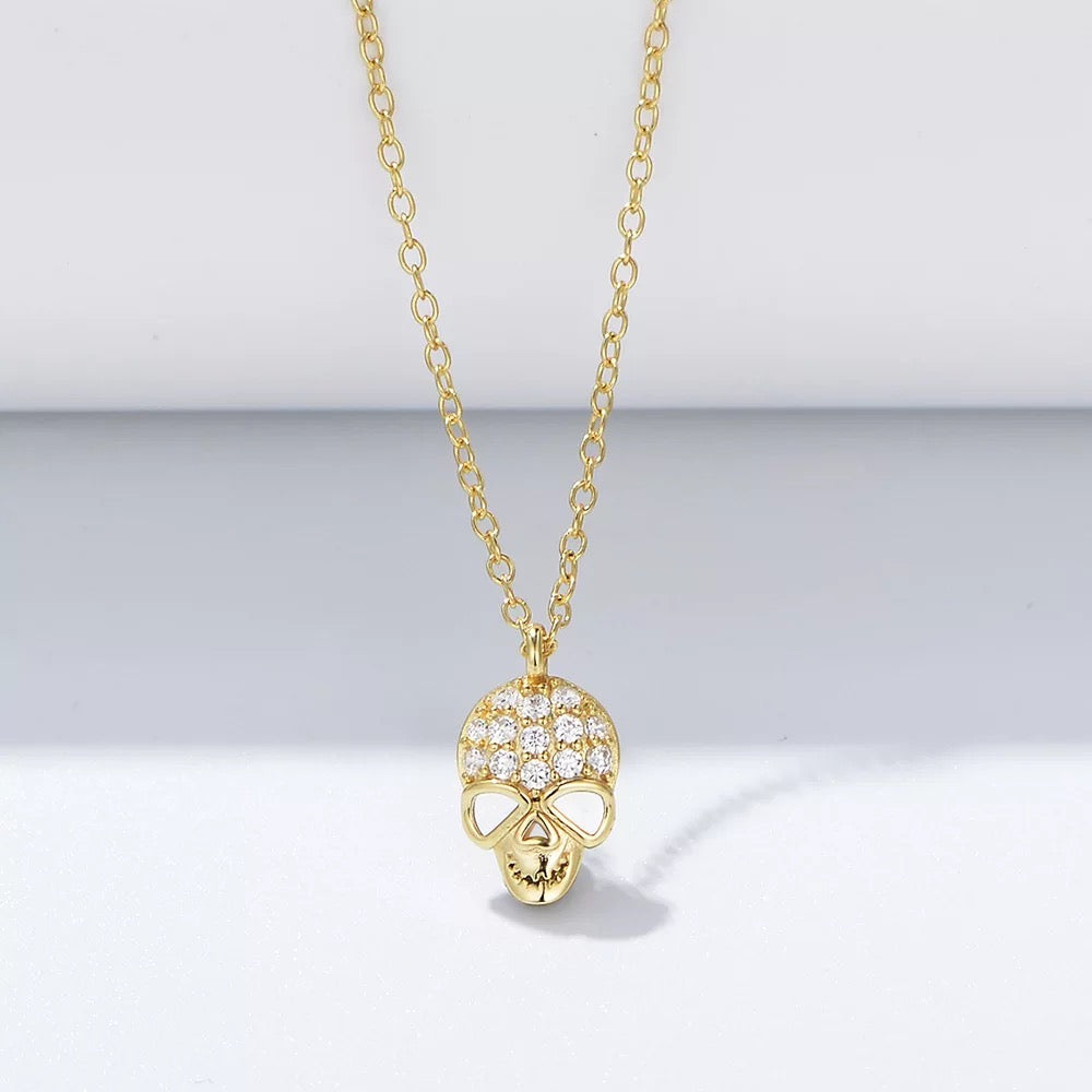 Dainty Alien Necklace, Gold or Silver