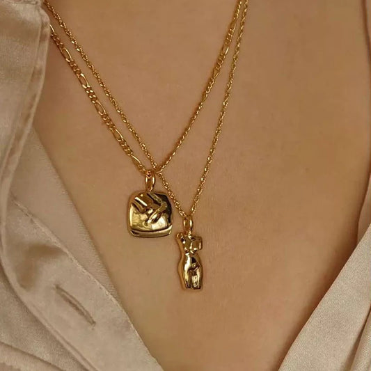 Gold Silhouette Necklace