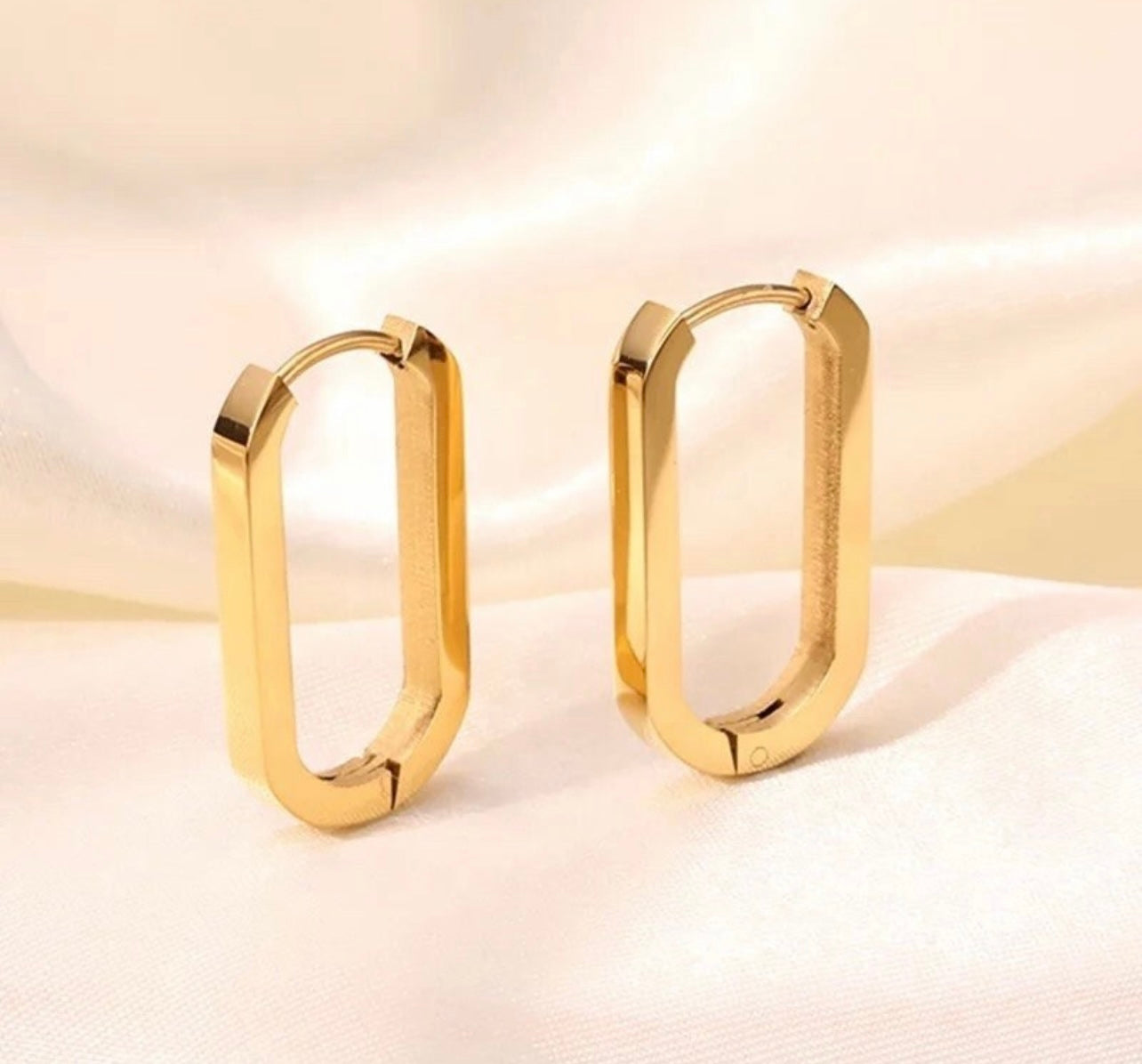 Geometric Minimalist Gold or Silver Fashion Earrings